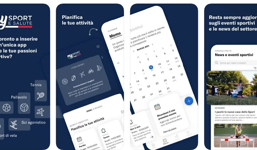Ecco My Sport e Salute, l’app che connette gli italiani allo sport Ecco My Sport e Salute, l’app che connette gli italiani allo sport